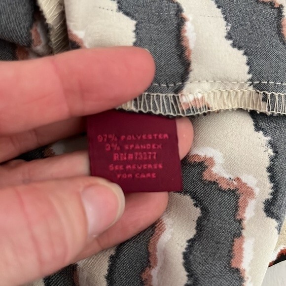 212 Collection Animal Print Tank Top Cream Black Size Small - Picture 9 of 12